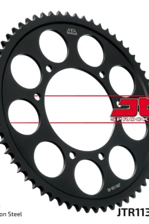 Budget JT SPROCKETS - REAR STEEL 62T, 428 - Sprockets - Compatible with Aprilia